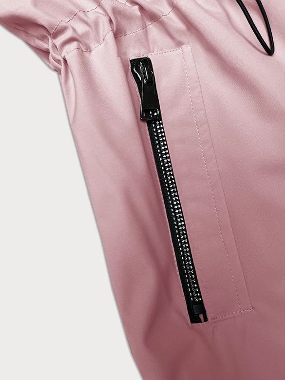 Cienka kurtka z kapturem S'West różowa (B8236-81)