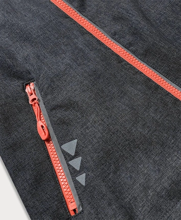 SPORTOWA KURTKA DAMSKA GRAFIT/KORAL (HV-909)