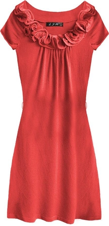 SWETERKOWA SUKIENKA MINI CZERWONA (1520/1)