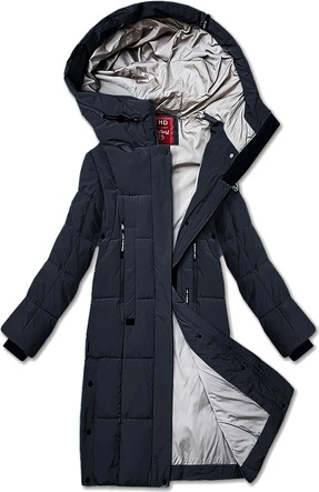 Pikowana kurtka zimowa damska LHD grafitowa (LHD-24572)