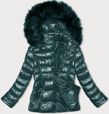 Lakierowana kurtka damska J.Style morska (16M9162-238)