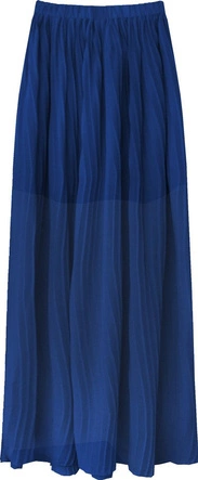 PLISOWANA SPÓDNICA MAXI CHABROWA (9237)