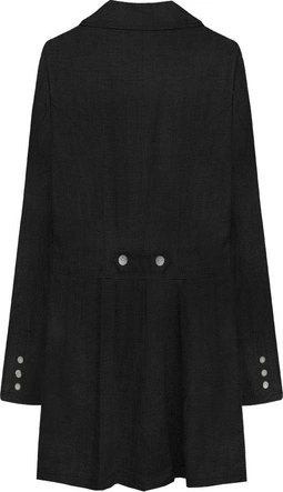 CIENKI PŁASZCZYK CZARNY (1295)