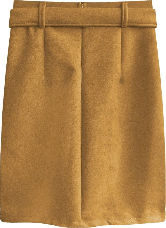 DRAPOWANA SPÓDNICA JASNOBRĄZOWA (527ART)