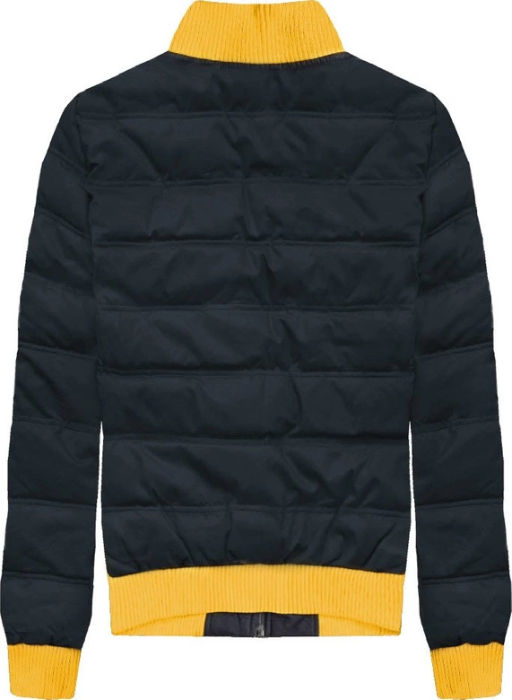 PIKOWANA KURTKA BOMBER GRANATOWA (069LJ)