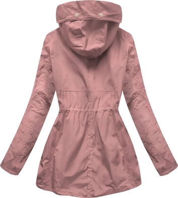 KRÓTKA KURTKA TYPU PARKA ANTYCZNY RÓŻ (P01)