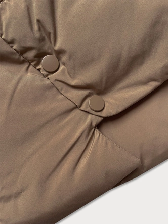 Luźna przejściowa kurtka damska bombka J Style ciemny beżowy (16M9181-84)