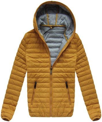 PIKOWANA KURTKA MUSZTARDOWA (B1256)