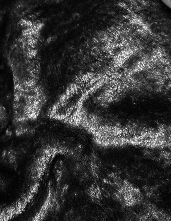 Długa kurtka zimowa damska czarna (V725)