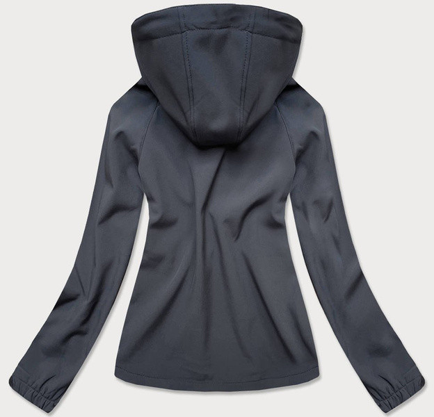 SPORTOWA KURTKA DAMSKA TYPU SOFTSHELL GRAFITOWA (HH027)