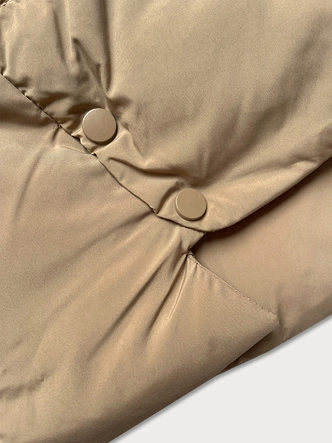 Luźna przejściowa kurtka damska bombka J Style beżowy (16M9181-62)