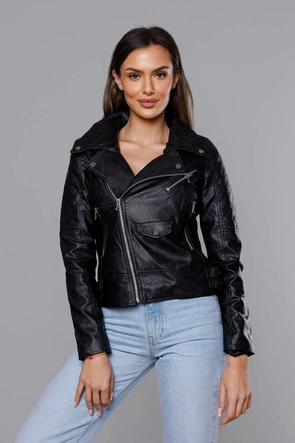 Ramoneska z klapami czarna (HM33)