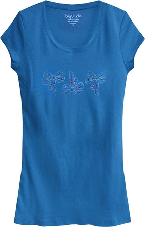 BAWEŁNIANA BLUZKA Z DŻETAMI NIEBIESKA (441/10ART)