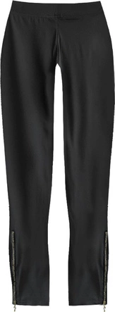 BŁYSZCZĄCE LEGGINSY Z ZAMKAMI CZARNE (432ART)