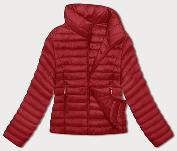 Pikowana kurtka damska ze stójką czerwona (16M9111-270)