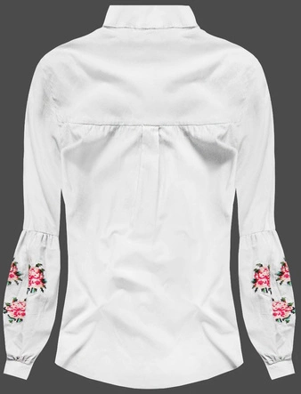 KOSZULA Z BUFIASTYMI RĘKAWAMI BIAŁA (K03)