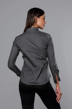 Klasyczna koszula damska ciemnoszara (HH039-2)