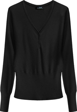 SWETER NIETOPERZOWY CZARNY (1549)