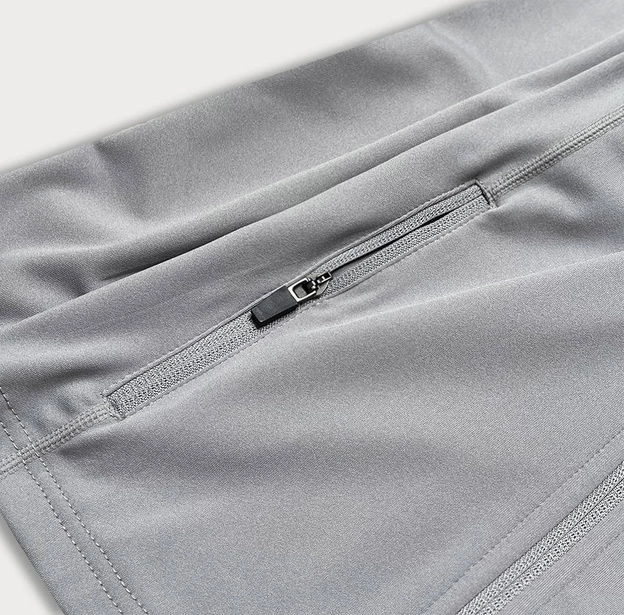 Bluza damska na suwak szara (hd152-03)