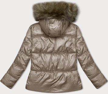 Damska kurtka fason bombki beżowa S'west (B8190-12)