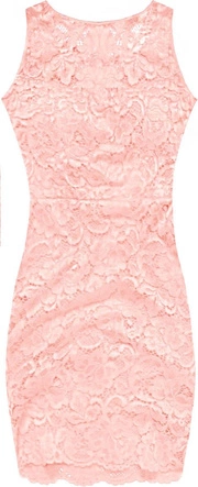 SUKIENKA Z GIPIURY PUDROWY RÓŻ (ART15)