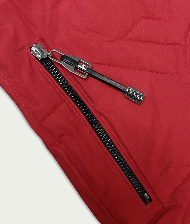 Bezrękawnik damski z kapturem S'West czerwony (B8175-4)