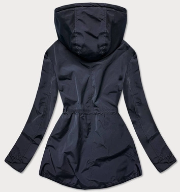 KURTKA - PARKA DAMSKA GRANATOWA (6365BIG)