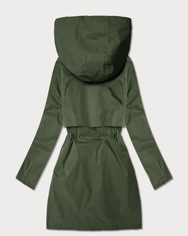 Kurtka z ozdobnym wykończeniem Goodlookin khaki-panterka (B8521-11)