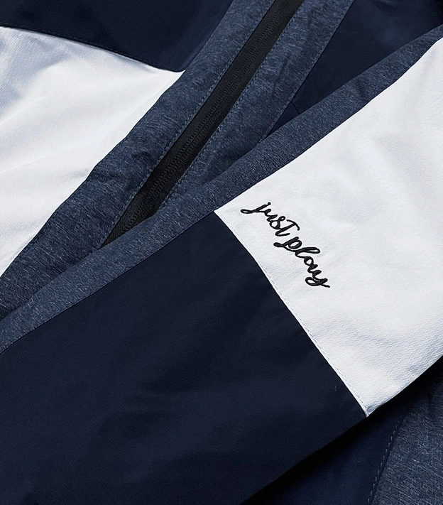 DAMSKA KURTKA ZIMOWA NARCIARSKA GRANATOWO-BIAŁA (B2359)