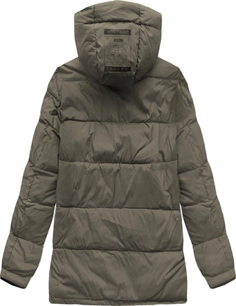 KURTKA ZIMOWA Z PUCHEM NATURALNYM KAKAOWA (5011)