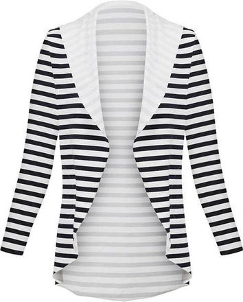 NARZUTKA W PASKI BIAŁO-GRANATOWE (D8)