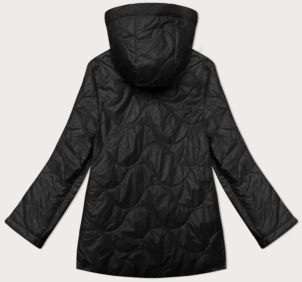 Lekko ocieplana pikowana kurtka damska S'West czarna (B8242-1)