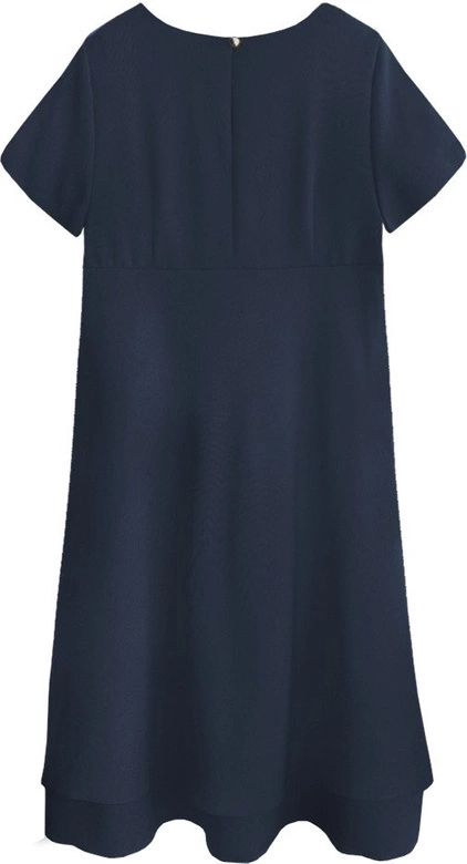 Trapezowa sukienka granatowa (436art)