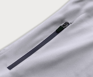 Damska bluza z elastycznego materiału granatowo-szara (hd149-03)