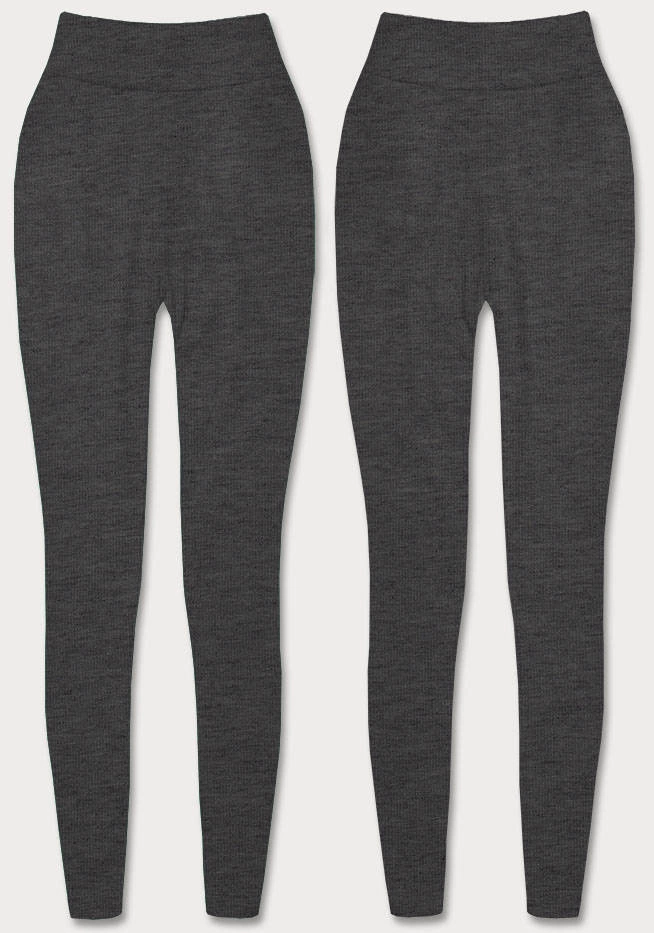 Grube bawełniane legginsy szary ciemny (YW01002-A2)
