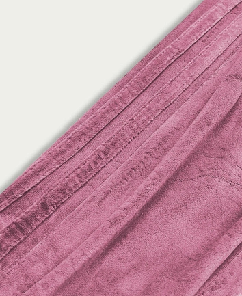 Welurowy dres damski różowy (81224)