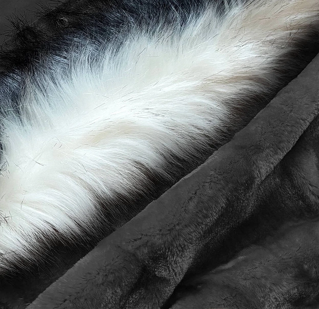 Długa zimowa damska parka bawełniana grafitowa (wm268)