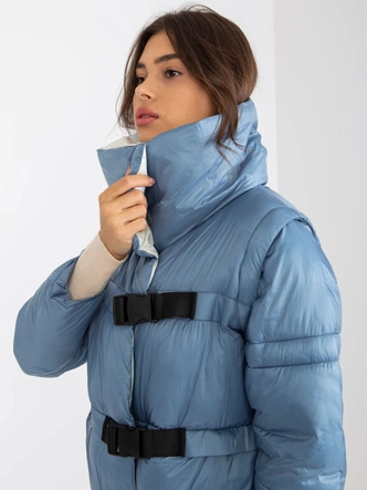 Kurtka zimowa z odpinanymi rękawami Factory Price niebieska (TR8139)