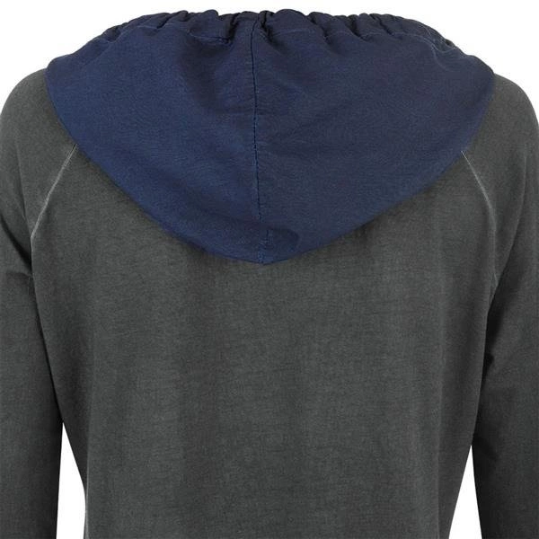 BLUZA Z BŁYSZCZĄCĄ RÓŻĄ GRAFITOWA (5092)