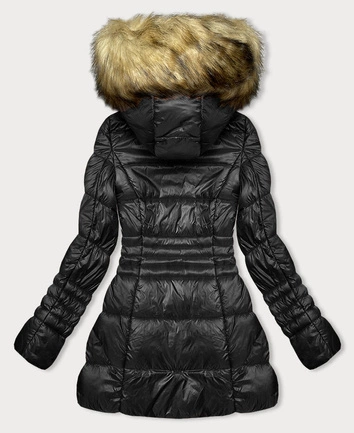 Przejściowa kurtka damska pikowana czarna (2M-052)