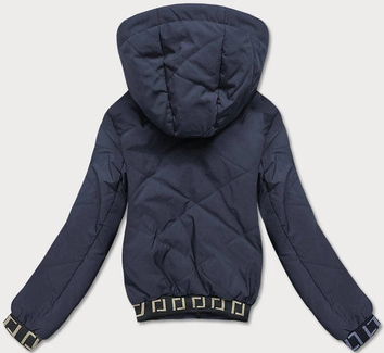 Damska kurtka bomberka granatowa (b8098-3)