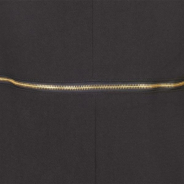 PROSTY PŁASZCZ Z ZAMKIEM CZARNY (2425)