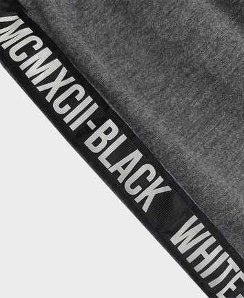 Krótkie spodenki męskie ciemne szare (8K933-5)