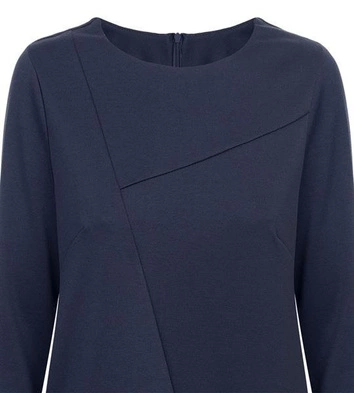 PROSTA SUKIENKA Z ZAMKIEM GRANATOWA (S36)