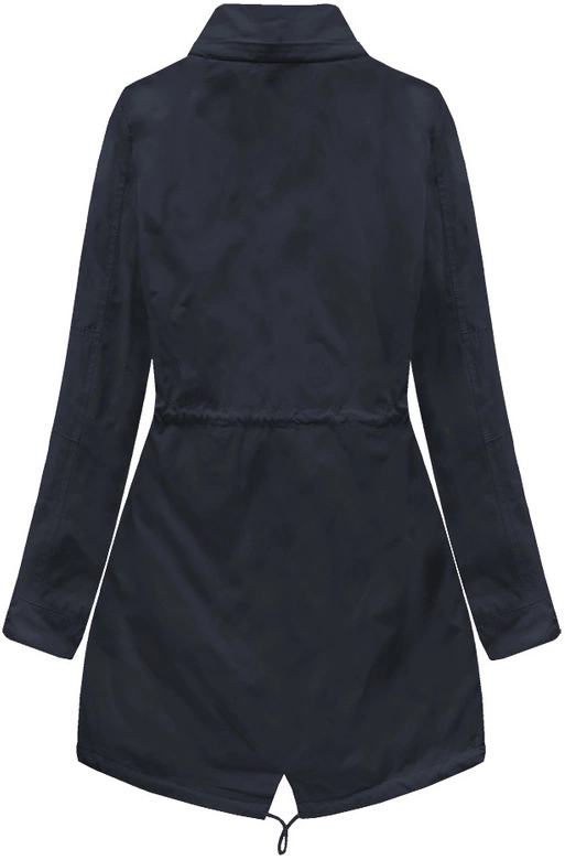 DWUSTRONNA PARKA Z KAPTUREM GRANATOWA (W0233BIG)