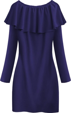 PROSTA SUKIENKA Z FALBANĄ CHABROWA (540ART)