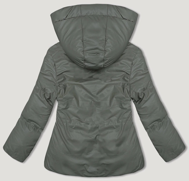 Luźna damska kurtka zimowa zielona (5M3185-236)