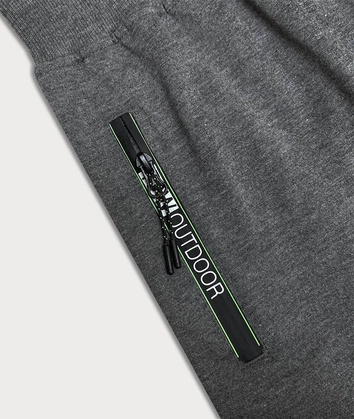 Krótkie spodenki męskie ciemne szare (8K922-5)