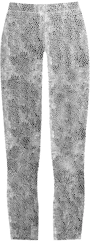 BŁYSZCZĄCE LEGGINSY W ZWIERZĘCY WZÓR CZARNO-BIAŁE (325/1ART)