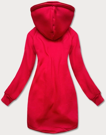 Długa damska bluza czerwona (AMG-855B)